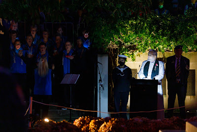 Photo from the Anzac Day 2022 Dawn Parade & Service held at Memorial Park, Hamilton, Waikato, New Zealand. Taken: Monday, 25 April 2022. Photography: Mike Walen / KeyImagery Photography. Copyright: © Hamilton City Council.