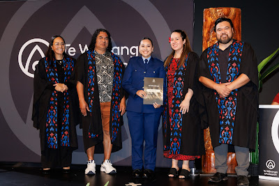 Photo from Ceremony 1 of the TWoA Tāmaki Makaurau 2025 Graduations (May 2025) held at the Mangere Arts Centre in Auckland, New Zealand on Monday, 26 May, 2025. Photo by Mike Walen / KeyImagery Photography. Copyright: © 2025 Te Wānanga o Aotearoa.