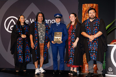 Photo from Ceremony 1 of the TWoA Tāmaki Makaurau 2025 Graduations (May 2025) held at the Mangere Arts Centre in Auckland, New Zealand on Monday, 26 May, 2025. Photo by Mike Walen / KeyImagery Photography. Copyright: © 2025 Te Wānanga o Aotearoa.