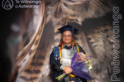 Booth photo from Ceremony 2 of the TWoA Tāmaki Makaurau 2025 Graduations (March 2025) held at the Mangere Arts Centre in Auckland, New Zealand on Wednesday, 12 March, 2025. Photo: InstaBooth by KeyImagery Photography. Copyright: © 2025 Te Wānanga o Aotearoa.