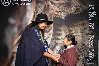 Booth photo from the TWoA Waiariki 2024 Graduations (Kawerau), held at Rautahi Marae, Kawerau, Bay of Plenty, New Zealand on Friday, 17 May, 2023. Photo: InstaBooth by KeyImagery Photography. Copyright: © Te Wānanga o Aotearoa.