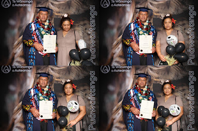Booth photo from Ceremony 2 of the TWoA Tāmaki Makaurau 2025 Graduations (March 2025) held at the Mangere Arts Centre in Auckland, New Zealand on Wednesday, 12 March, 2025. Photo: InstaBooth by KeyImagery Photography. Copyright: © 2025 Te Wānanga o Aotearoa.