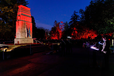 Photo from the Anzac Day 2022 Dawn Parade & Service held at Memorial Park, Hamilton, Waikato, New Zealand. Taken: Monday, 25 April 2022. Photography: Mike Walen / KeyImagery Photography. Copyright: © Hamilton City Council.