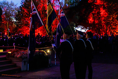 Photo from the Anzac Day 2022 Dawn Parade & Service held at Memorial Park, Hamilton, Waikato, New Zealand. Taken: Monday, 25 April 2022. Photography: Mike Walen / KeyImagery Photography. Copyright: © Hamilton City Council.