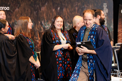 Photo from the TWoA Tāmaki Makaurau 2023 Graduations (Ceremony 5 @ 3pm), held at the Due Drop Events Centre, Manukau, Auckland, New Zealand on Thursday, 8 June, 2023. Photo: Mike Walen / KeyImagery Photography. Copyright: © Te Wānanga o Aotearoa.