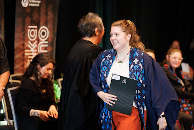 Photo from the TWoA Tāmaki Makaurau 2023 Graduations (Ceremony 5 @ 3pm), held at the Due Drop Events Centre, Manukau, Auckland, New Zealand on Thursday, 8 June, 2023. Photo: Mike Walen / KeyImagery Photography. Copyright: © Te Wānanga o Aotearoa.