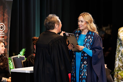 Photo from the TWoA Tāmaki Makaurau 2023 Graduations (Ceremony 5 @ 3pm), held at the Due Drop Events Centre, Manukau, Auckland, New Zealand on Thursday, 8 June, 2023. Photo: Mike Walen / KeyImagery Photography. Copyright: © Te Wānanga o Aotearoa.