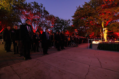 Photo from the Anzac Day 2023 Dawn Parade & Service held at Memorial Park, Hamilton, Waikato, New Zealand. Taken: Tuesday, 25 April, 2023. Photography: Mike Walen / KeyImagery Photography. Copyright: © Hamilton City Council.