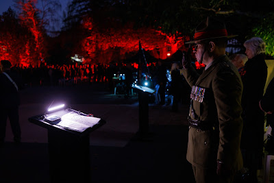 Photo from the Anzac Day 2023 Dawn Parade & Service held at Memorial Park, Hamilton, Waikato, New Zealand. Taken: Tuesday, 25 April, 2023. Photography: Mike Walen / KeyImagery Photography. Copyright: © Hamilton City Council.