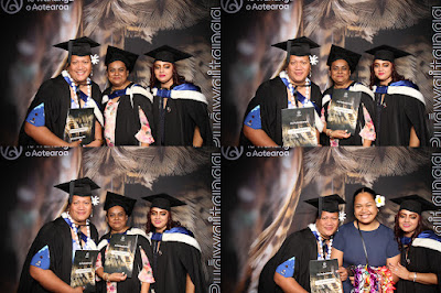 Booth photo from Ceremony 3 of the TWoA Tāmaki Makaurau 2025 Graduations (March 2025) held at the Mangere Arts Centre in Auckland, New Zealand on Wednesday, 12 March, 2025. Photo: InstaBooth by KeyImagery Photography. Copyright: © 2025 Te Wānanga o Aotearoa.