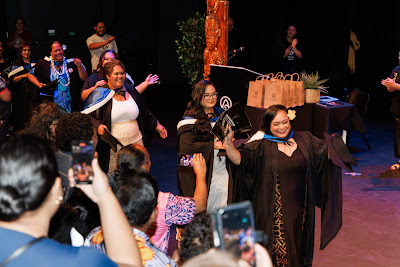 Photo from Ceremony 3 of the TWoA Tāmaki Makaurau 2025 Graduations (March 2025) held at the Mangere Arts Centre in Auckland, New Zealand on Wednesday, 12 March, 2025. Photo by Mike Walen / KeyImagery Photography. Copyright: © 2025 Te Wānanga o Aotearoa.