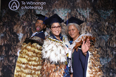 Booth photo from the TWoA Tainui 2021 Graduations (Friday - Ceremony 3),  held at Elim Church, Te Rapa, Hamilton, New Zealand. Taken: Friday 23 April 2021. Photo: InstaBooth / KeyImagery Photography. Copyright: © Te Wānanga o Aotearoa.