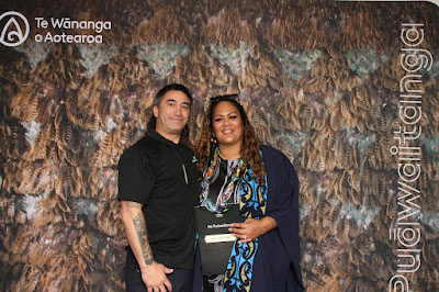Booth photo from the TWoA Waiariki 2023 Graduations (Whakatāne), held at the Baptist Church, Whakatāne, Bay of Plenty, New Zealand on Wednesday, 17 May, 2023. Photo: Mike Walen / KeyImagery Photography. Copyright: © Te Wānanga o Aotearoa.