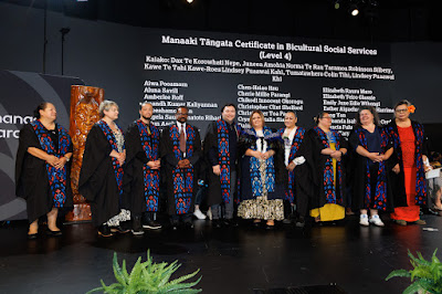 Photo from the TWoA Tāmaki Makaurau 2024 Graduations (Ceremony 4 @ 7pm), held at Church Unlimited, Glendene, Auckland, New Zealand on Tuesday, 25 June, 2024. Photo: Mike Walen / KeyImagery Photography. Copyright: © Te Wānanga o Aotearoa.