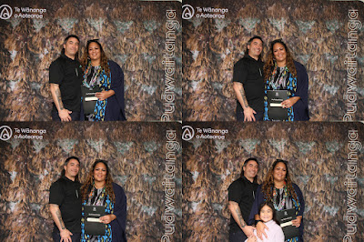 Booth photo from the TWoA Waiariki 2023 Graduations (Whakatāne), held at the Baptist Church, Whakatāne, Bay of Plenty, New Zealand on Wednesday, 17 May, 2023. Photo: Mike Walen / KeyImagery Photography. Copyright: © Te Wānanga o Aotearoa.