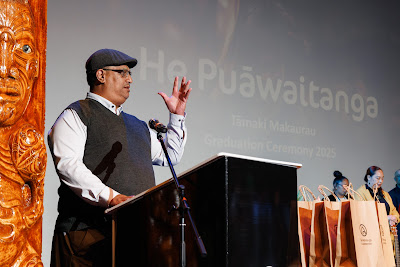 Photo from Ceremony 3 of the TWoA Tāmaki Makaurau 2025 Graduations (March 2025) held at the Mangere Arts Centre in Auckland, New Zealand on Wednesday, 12 March, 2025. Photo by Mike Walen / KeyImagery Photography. Copyright: © 2025 Te Wānanga o Aotearoa.