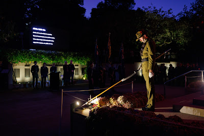 Photo from the Anzac Day 2023 Dawn Parade & Service held at Memorial Park, Hamilton, Waikato, New Zealand. Taken: Tuesday, 25 April, 2023. Photography: Mike Walen / KeyImagery Photography. Copyright: © Hamilton City Council.