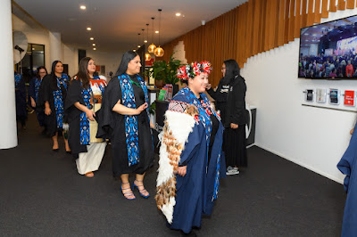 Photo from the TWoA Tāmaki Makaurau 2024 Graduations (Ceremony 2 @ 7pm), held at Church Unlimited, Glendene, Auckland, New Zealand on Monday, 24 June, 2024. Photo: Alick Saunders for KeyImagery Photography. Copyright: © Te Wānanga o Aotearoa.