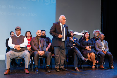 Photo from Ceremony 3 of the TWoA Tāmaki Makaurau 2025 Graduations (March 2025) held at the Mangere Arts Centre in Auckland, New Zealand on Wednesday, 12 March, 2025. Photo by Mike Walen / KeyImagery Photography. Copyright: © 2025 Te Wānanga o Aotearoa.