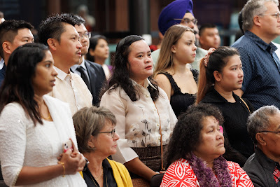 Photo from the HCC NZ Citizenship Ceremony 1 (Morning) held at The Atrium, Wintec/Te Pukenga, Hamilton, Waikato, New Zealand at 10:00am on Monday, 11 March, 2024. Photo: Mike Walen / KeyImagery Photography. Copyright: © Hamilton City Council.