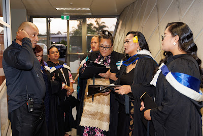 Photo from Ceremony 3 of the TWoA Tāmaki Makaurau 2025 Graduations (March 2025) held at the Mangere Arts Centre in Auckland, New Zealand on Wednesday, 12 March, 2025. Photo by Mike Walen / KeyImagery Photography. Copyright: © 2025 Te Wānanga o Aotearoa.