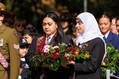 Photo from the Anzac Day 2025 Civic Service held at Memorial Park in Hamilton, Waikato, New Zealand on Friday, 25 April, 2025. Photography by Mike Walen / KeyImagery Photography. Copyright: © 2025 Hamilton City Council.