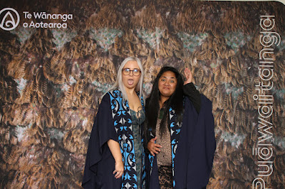 Booth photo from the TWoA Waiariki 2023 Graduations (Whakatāne), held at the Baptist Church, Whakatāne, Bay of Plenty, New Zealand on Wednesday, 17 May, 2023. Photo: Mike Walen / KeyImagery Photography. Copyright: © Te Wānanga o Aotearoa.