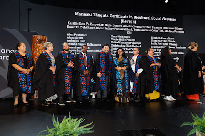 Photo from the TWoA Tāmaki Makaurau 2024 Graduations (Ceremony 4 @ 7pm), held at Church Unlimited, Glendene, Auckland, New Zealand on Tuesday, 25 June, 2024. Photo: Mike Walen / KeyImagery Photography. Copyright: © Te Wānanga o Aotearoa.