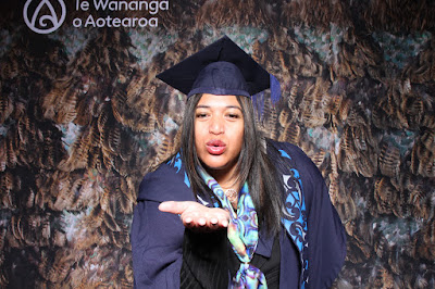 Booth photo from the TWoA Tainui 2021 Graduations (Friday - Ceremony 3),  held at Elim Church, Te Rapa, Hamilton, New Zealand. Taken: Friday 23 April 2021. Photo: InstaBooth / KeyImagery Photography. Copyright: © Te Wānanga o Aotearoa.
