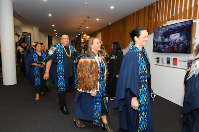 Photo from the TWoA Tāmaki Makaurau 2024 Graduations (Ceremony 2 @ 7pm), held at Church Unlimited, Glendene, Auckland, New Zealand on Monday, 24 June, 2024. Photo: Alick Saunders for KeyImagery Photography. Copyright: © Te Wānanga o Aotearoa.