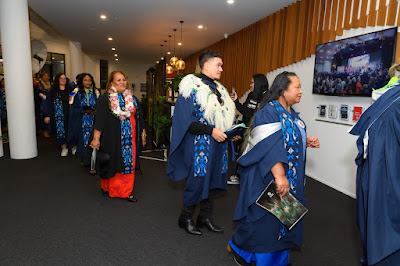 Photo from the TWoA Tāmaki Makaurau 2024 Graduations (Ceremony 2 @ 7pm), held at Church Unlimited, Glendene, Auckland, New Zealand on Monday, 24 June, 2024. Photo: Alick Saunders for KeyImagery Photography. Copyright: © Te Wānanga o Aotearoa.