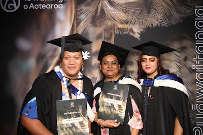 Booth photo from Ceremony 3 of the TWoA Tāmaki Makaurau 2025 Graduations (March 2025) held at the Mangere Arts Centre in Auckland, New Zealand on Wednesday, 12 March, 2025. Photo: InstaBooth by KeyImagery Photography. Copyright: © 2025 Te Wānanga o Aotearoa.