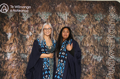 Booth photo from the TWoA Waiariki 2023 Graduations (Whakatāne), held at the Baptist Church, Whakatāne, Bay of Plenty, New Zealand on Wednesday, 17 May, 2023. Photo: Mike Walen / KeyImagery Photography. Copyright: © Te Wānanga o Aotearoa.