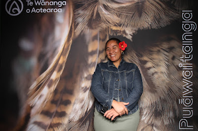 Booth photo from Ceremony 3 of the TWoA Tāmaki Makaurau 2025 Graduations (March 2025) held at the Mangere Arts Centre in Auckland, New Zealand on Wednesday, 12 March, 2025. Photo: InstaBooth by KeyImagery Photography. Copyright: © 2025 Te Wānanga o Aotearoa.