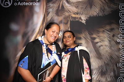 Booth photo from Ceremony 3 of the TWoA Tāmaki Makaurau 2025 Graduations (March 2025) held at the Mangere Arts Centre in Auckland, New Zealand on Wednesday, 12 March, 2025. Photo: InstaBooth by KeyImagery Photography. Copyright: © 2025 Te Wānanga o Aotearoa.