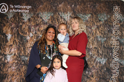 Booth photo from the TWoA Waiariki 2023 Graduations (Whakatāne), held at the Baptist Church, Whakatāne, Bay of Plenty, New Zealand on Wednesday, 17 May, 2023. Photo: Mike Walen / KeyImagery Photography. Copyright: © Te Wānanga o Aotearoa.
