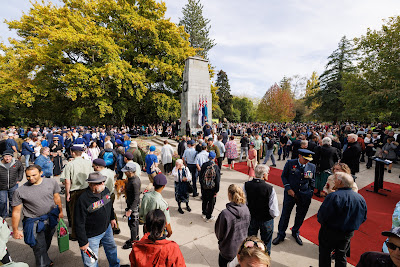 Photo from the Anzac Day 2025 Civic Service held at Memorial Park in Hamilton, Waikato, New Zealand on Friday, 25 April, 2025. Photography by Mike Walen / KeyImagery Photography. Copyright: © 2025 Hamilton City Council.