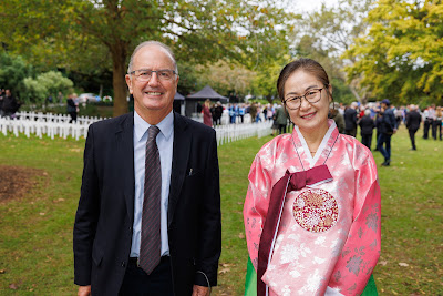 Photo from the Anzac Day 2023 Civic Parade & Service held at Memorial Park, Hamilton, Waikato, New Zealand. Taken: Tuesday, 25 April, 2023. Photography: Mike Walen / KeyImagery Photography. Copyright: © Hamilton City Council.