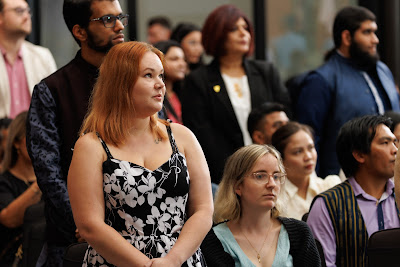 Photo from the HCC NZ Citizenship Ceremony 1 (Morning) held at The Atrium, Wintec/Te Pukenga, Hamilton, Waikato, New Zealand at 10:00am on Monday, 11 March, 2024. Photo: Mike Walen / KeyImagery Photography. Copyright: © Hamilton City Council.