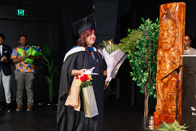 Photo from Ceremony 3 of the TWoA Tāmaki Makaurau 2025 Graduations (March 2025) held at the Mangere Arts Centre in Auckland, New Zealand on Wednesday, 12 March, 2025. Photo by Mike Walen / KeyImagery Photography. Copyright: © 2025 Te Wānanga o Aotearoa.