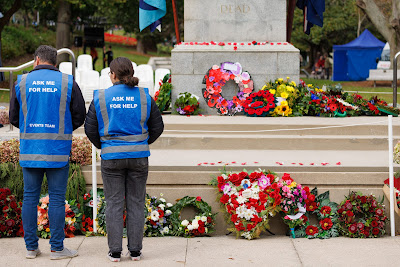 Photo from the Anzac Day 2023 Civic Parade & Service held at Memorial Park, Hamilton, Waikato, New Zealand. Taken: Tuesday, 25 April, 2023. Photography: Mike Walen / KeyImagery Photography. Copyright: © Hamilton City Council.