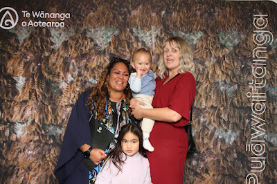 Booth photo from the TWoA Waiariki 2023 Graduations (Whakatāne), held at the Baptist Church, Whakatāne, Bay of Plenty, New Zealand on Wednesday, 17 May, 2023. Photo: Mike Walen / KeyImagery Photography. Copyright: © Te Wānanga o Aotearoa.