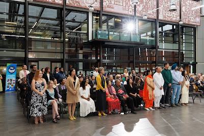 Photo from the HCC NZ Citizenship Ceremony 1 (Morning) held at The Atrium, Wintec/Te Pukenga, Hamilton, Waikato, New Zealand at 10:00am on Monday, 11 March, 2024. Photo: Mike Walen / KeyImagery Photography. Copyright: © Hamilton City Council.