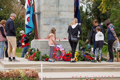 Photo from the Anzac Day 2023 Civic Parade & Service held at Memorial Park, Hamilton, Waikato, New Zealand. Taken: Tuesday, 25 April, 2023. Photography: Mike Walen / KeyImagery Photography. Copyright: © Hamilton City Council.