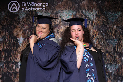 Booth photo from the TWoA Tainui 2021 Graduations (Friday - Ceremony 3),  held at Elim Church, Te Rapa, Hamilton, New Zealand. Taken: Friday 23 April 2021. Photo: InstaBooth / KeyImagery Photography. Copyright: © Te Wānanga o Aotearoa.