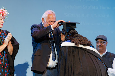 Photo from Ceremony 3 of the TWoA Tāmaki Makaurau 2025 Graduations (March 2025) held at the Mangere Arts Centre in Auckland, New Zealand on Wednesday, 12 March, 2025. Photo by Mike Walen / KeyImagery Photography. Copyright: © 2025 Te Wānanga o Aotearoa.