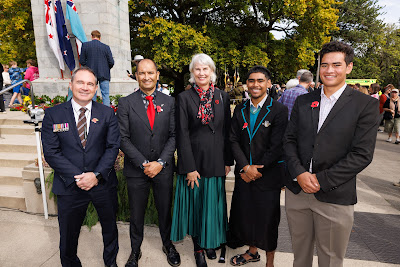 Photo from the Anzac Day 2025 Civic Service held at Memorial Park in Hamilton, Waikato, New Zealand on Friday, 25 April, 2025. Photography by Mike Walen / KeyImagery Photography. Copyright: © 2025 Hamilton City Council.