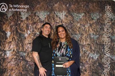 Booth photo from the TWoA Waiariki 2023 Graduations (Whakatāne), held at the Baptist Church, Whakatāne, Bay of Plenty, New Zealand on Wednesday, 17 May, 2023. Photo: Mike Walen / KeyImagery Photography. Copyright: © Te Wānanga o Aotearoa.