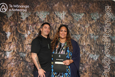 Booth photo from the TWoA Waiariki 2023 Graduations (Whakatāne), held at the Baptist Church, Whakatāne, Bay of Plenty, New Zealand on Wednesday, 17 May, 2023. Photo: Mike Walen / KeyImagery Photography. Copyright: © Te Wānanga o Aotearoa.