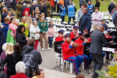 Photo from the Anzac Day 2023 Civic Parade & Service held at Memorial Park, Hamilton, Waikato, New Zealand. Taken: Tuesday, 25 April, 2023. Photography: Mike Walen / KeyImagery Photography. Copyright: © Hamilton City Council.